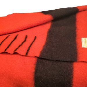 Antique Vintage Hudson Bay 4 Point 100% Wool Blanket
